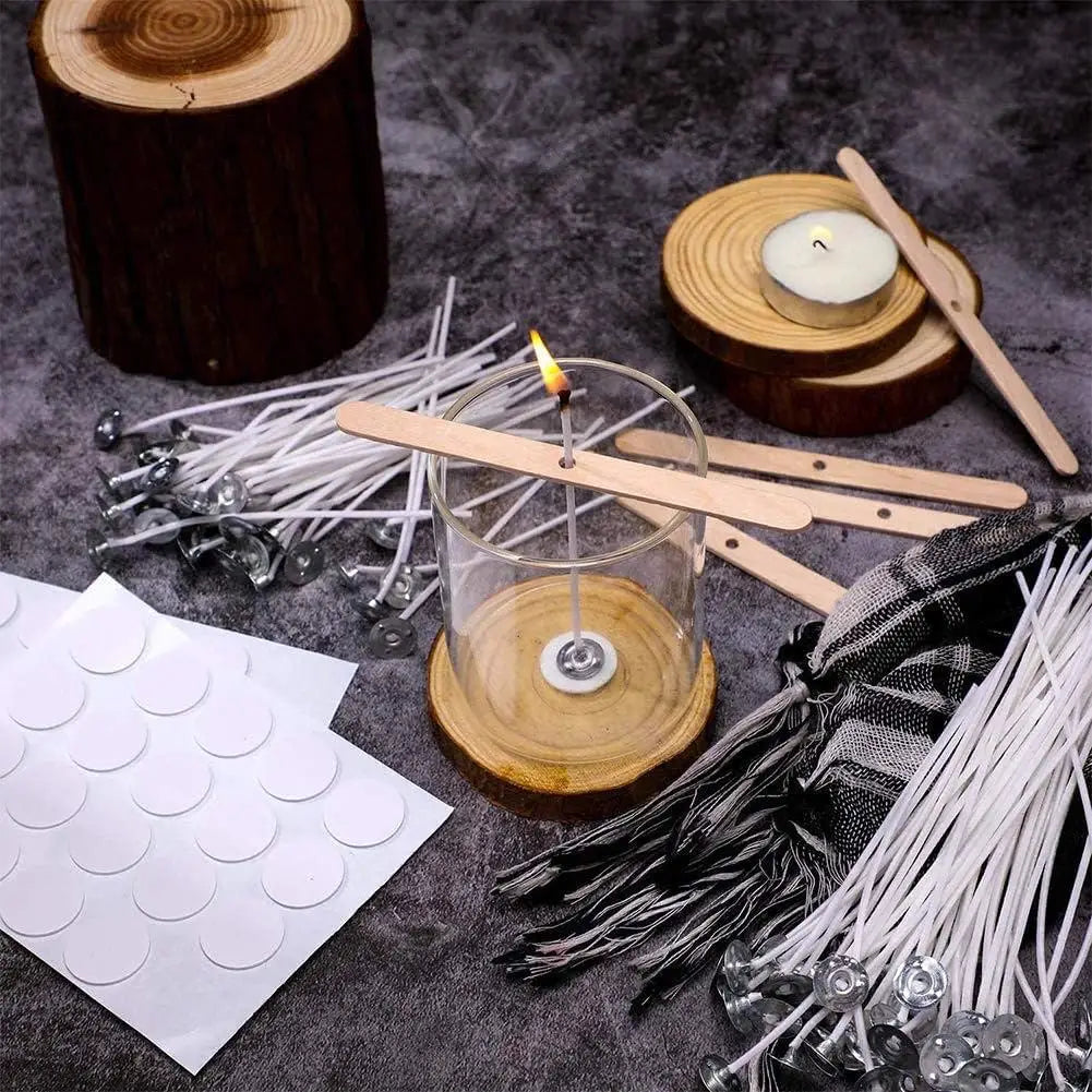 110 PCS Cotton Wicks-Soy Wax Core Smokeless Candle Wicks For Candle Making