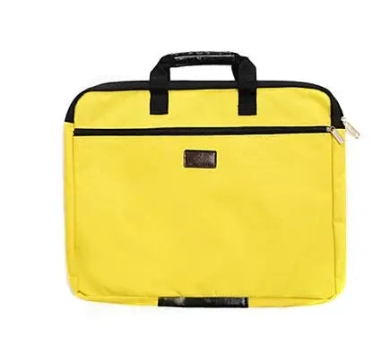 Unisex Polyester Nylon Portable Oxford Cloth Zipper 4A Paper Documents Briefcase Bags/With Handles/Colors-Black/Green/Blue/Red/Yellow/Multicolor