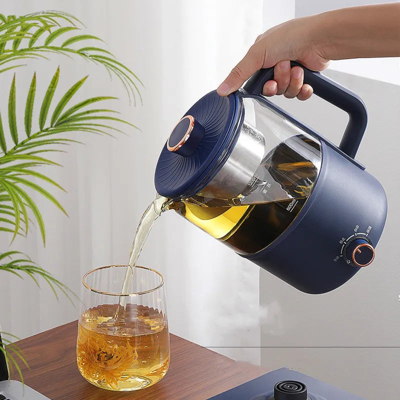 Electric Glass Stainless Steel Spray AC-Powered Tea Kettles/Colors-Blue/Black/Clear