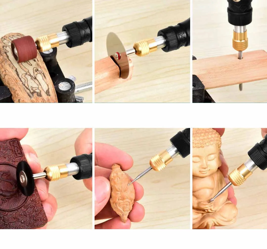 12V Mini Drill Electric Carving Pen Variable Speed Drill Rotary Tools Kit Engraver Pen for Grinding Polishing,