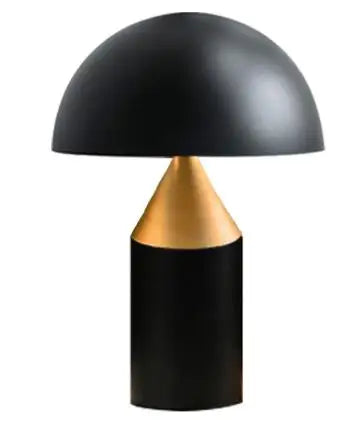 ART DECO LED Metal Mushroom Downward Up-Down Shade Table Lamps/Colors-Gold/White/Black/Bronze/Silver/Batteries Not Included