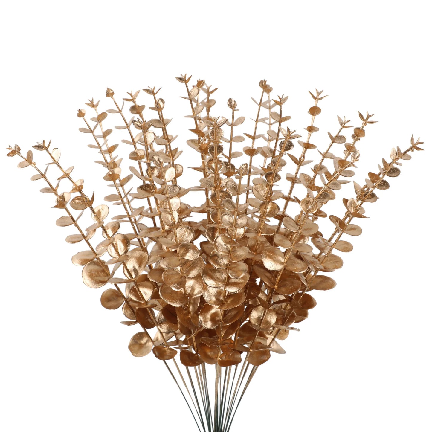 Indoor Silk Plastic Artificial Non-Flowering Eucalyptus Extra Large Dry Flower Plants/Colors-Green/Red/Gold/Black/White
