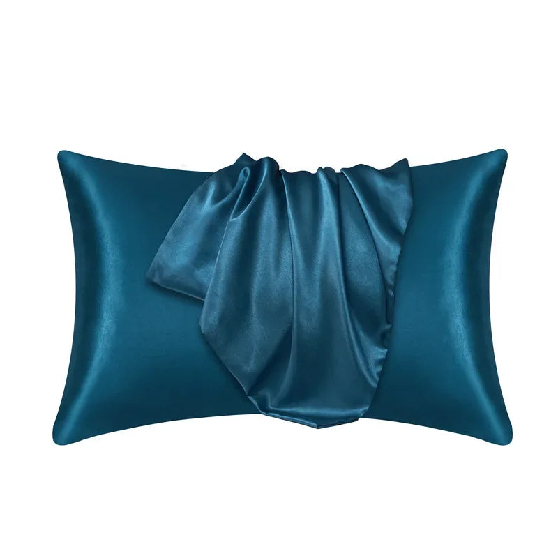100% Silk Pillowcase Pillow Cover Silky Satin Hair Beauty Pillowcase Comfortable Pillow Case Home Decor Pillow Covers.