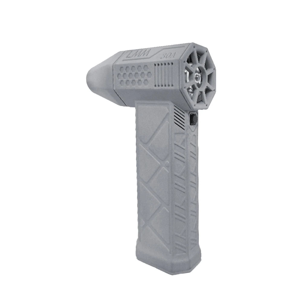 ISFRIDAY Mini Handheld Quiet Geometric Gray-Black Turbo Jet Air Flow Powerful High-Speed Blower Powered Hand Fans-Misters /Type-C Fast Charging Port
