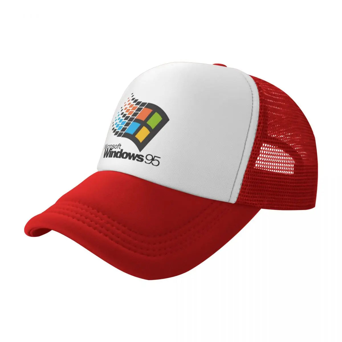 No-EN-Name-Null Unisex Adjustable Fit Adults Summer Windows 95 Geeks Mesh Baseball Caps/Colors-Red/Green/Pink/Blue/Orange/Yellow/Multicolor