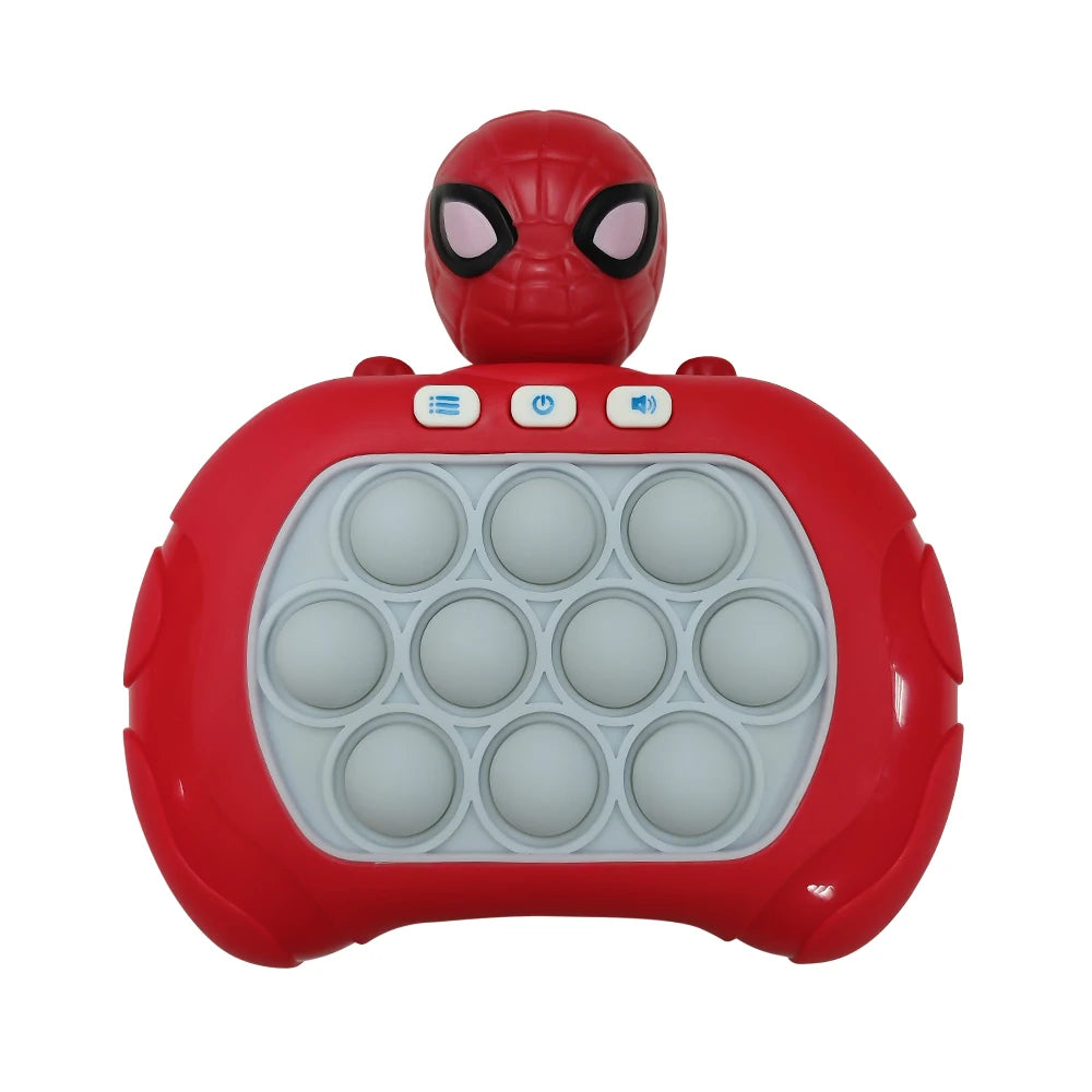 Kids Plastic Multiple Colors Cartoon Spiderman-Sanrio-Mario-Pikachu-Hello Kitty-Mickey Mouse-Stitch Fun Quick Push Bubble Blowing Fidget Toys/Colors-Red/Pink/Black/Yellow/Blue/White/Ages: 6 + Years Older
