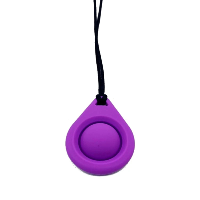 Baby Silicone Teether Necklaces/Ages: 1-2 Years Old/Colors-Yellow/Black/Red/Multicolor/Blue/Green/Pink