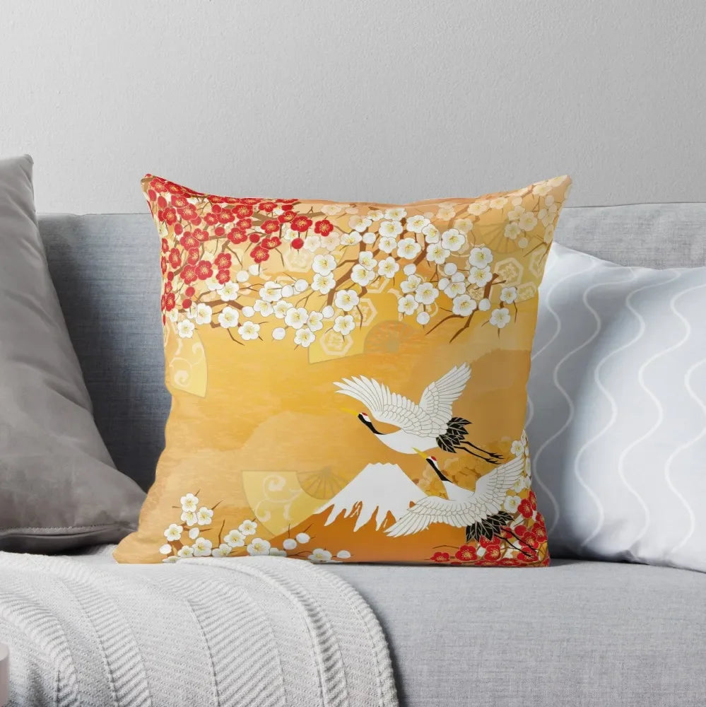 100% Polyester Square Chinese Style Pillowcases/Colors-Animal/Red/Multicolor/Yellow/White/Navy/Gray