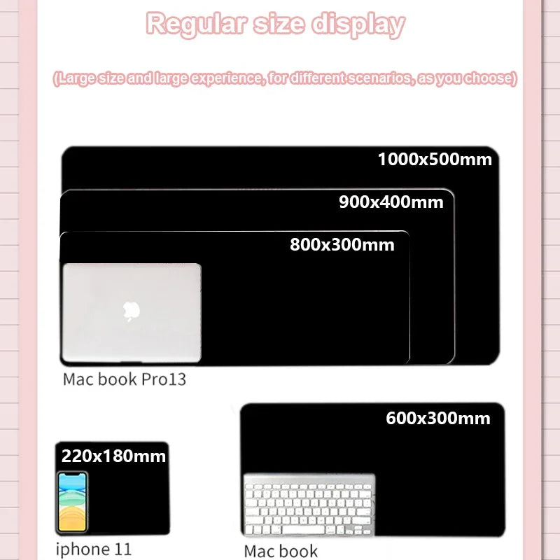XXL Large Rectangle Black Background Geometric Pattern High-Density Fabric Science-Sci-Fi Printed Non-Slip Rubber Base Stitched Edges Gaming Mouse Pads