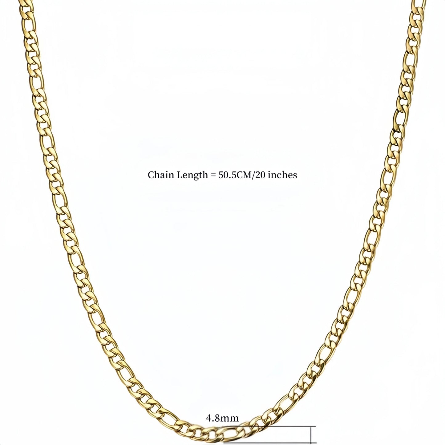 Adults-Teens 14K Gold-Plated Copper Metal Catholicism Religious Style Figaro Chain Saint Jude Pendant Necklaces/Colors-Gold/Green/Pink/White/Multicolor