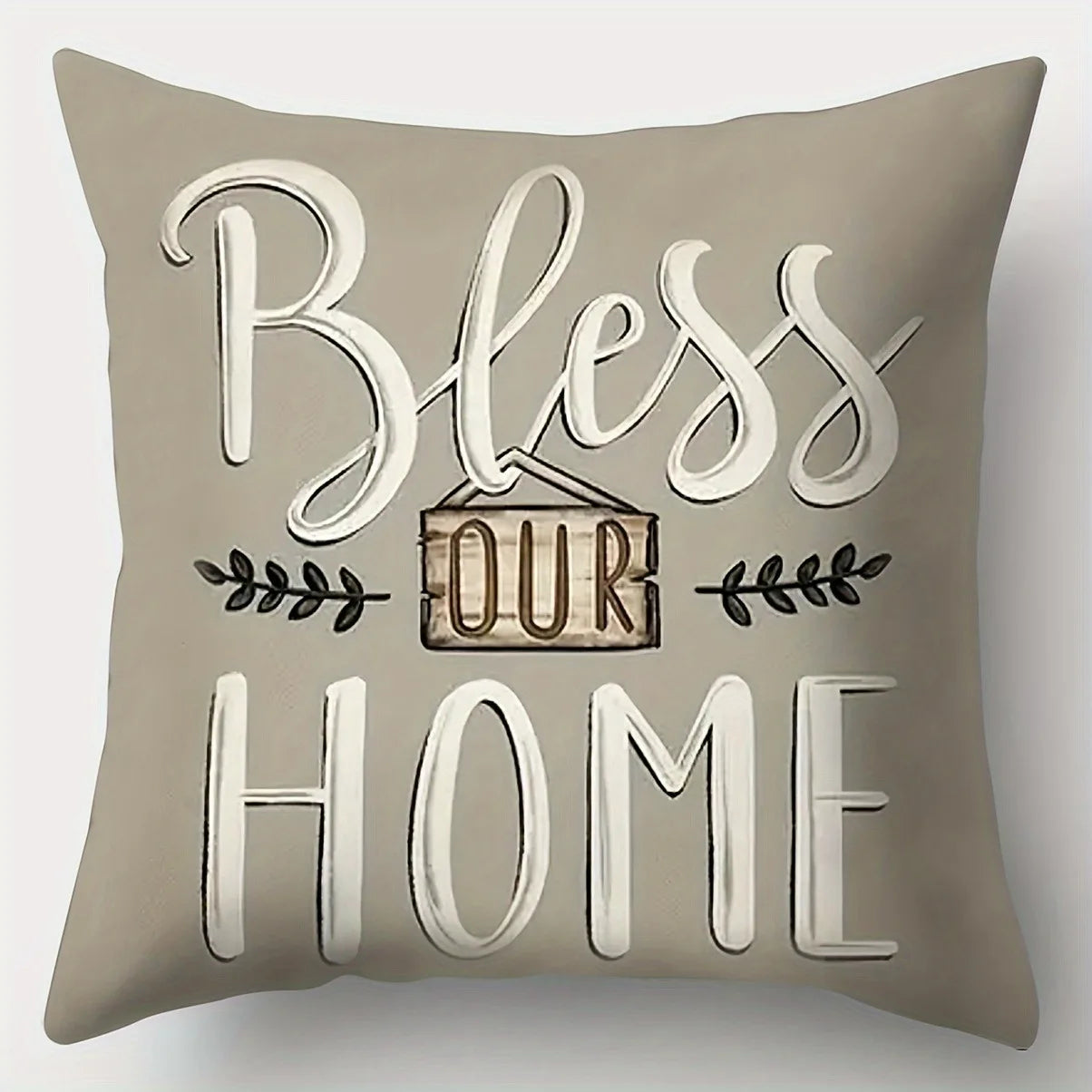 100% Polyester Printed Decorative Pillowcases/Colors-Multicolor/Pink/Gray/White