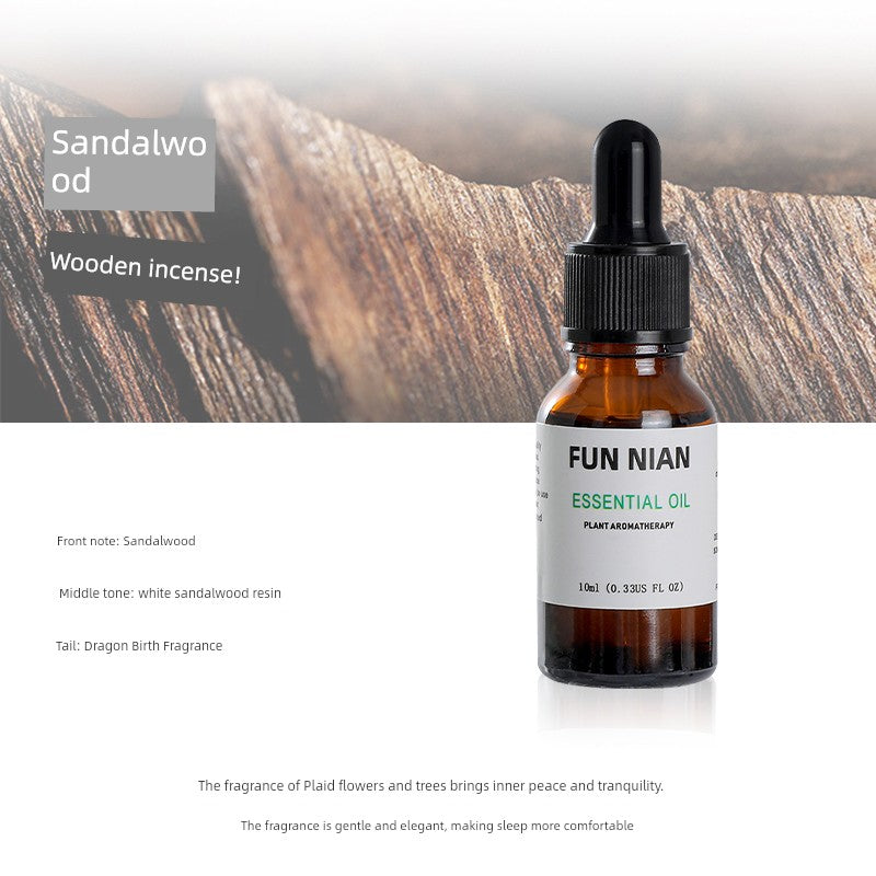 Fun Nian Water-Soluble Plant Aromatherapy Essential Oil Bottle Cap Dropper Design For Humidifier/Colors-Black/Brown/White/Blue/Multicolor