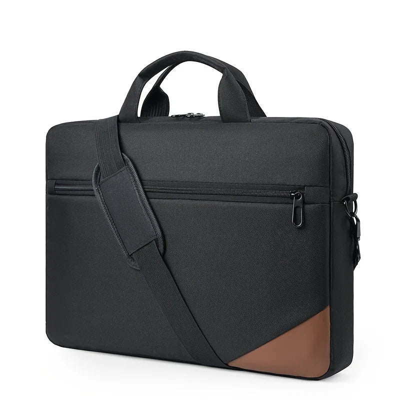 Unisex Portable Nylon Polyester Crossbody Shoulder Straps/Handles Zipper Laptop Briefcase Bags/Colors-Black/Green/Blue/Red/Gray