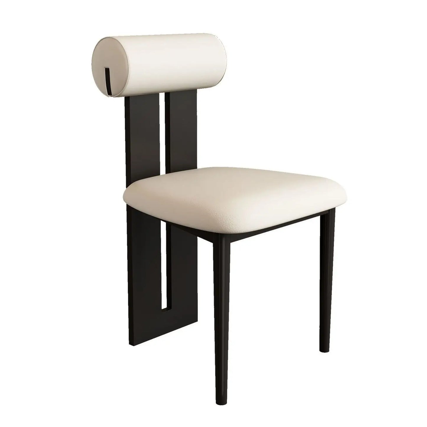 Nordic Modern Solid Wood Hard Backrest Dining Skin-Feeling Flannel Cushion Chairs/Colors-Black/Orange/Brown/Green/Beige