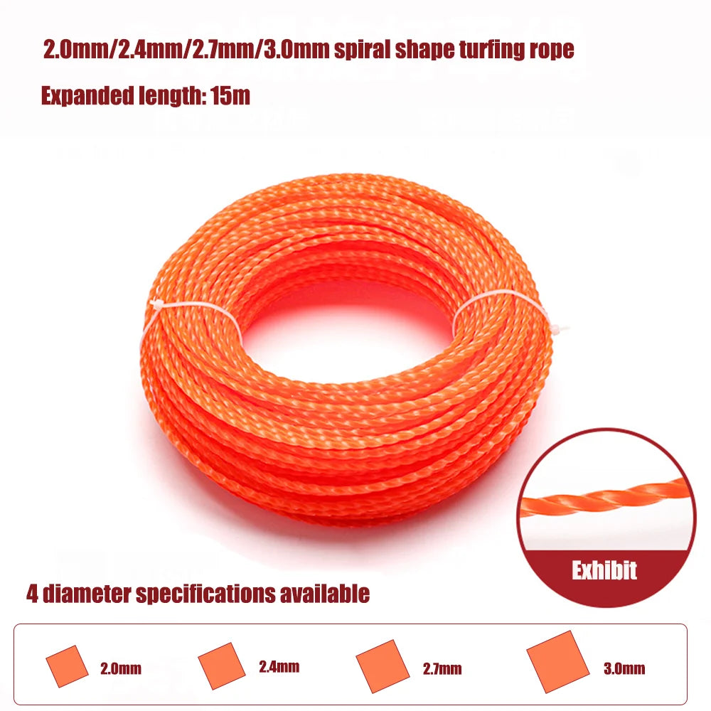High strength grass rope, a variety of specifications, suitable for all kinds of weeder, garden power tools accessories