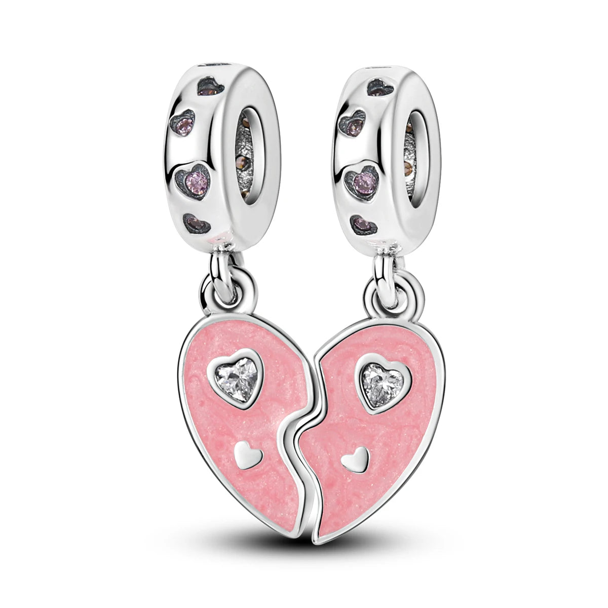 Fine Irregular Silver Plated Round Charms-Pendants Rope Link Bracelets/Colors-Silver/Pink/Multicolor/Floral/Animal