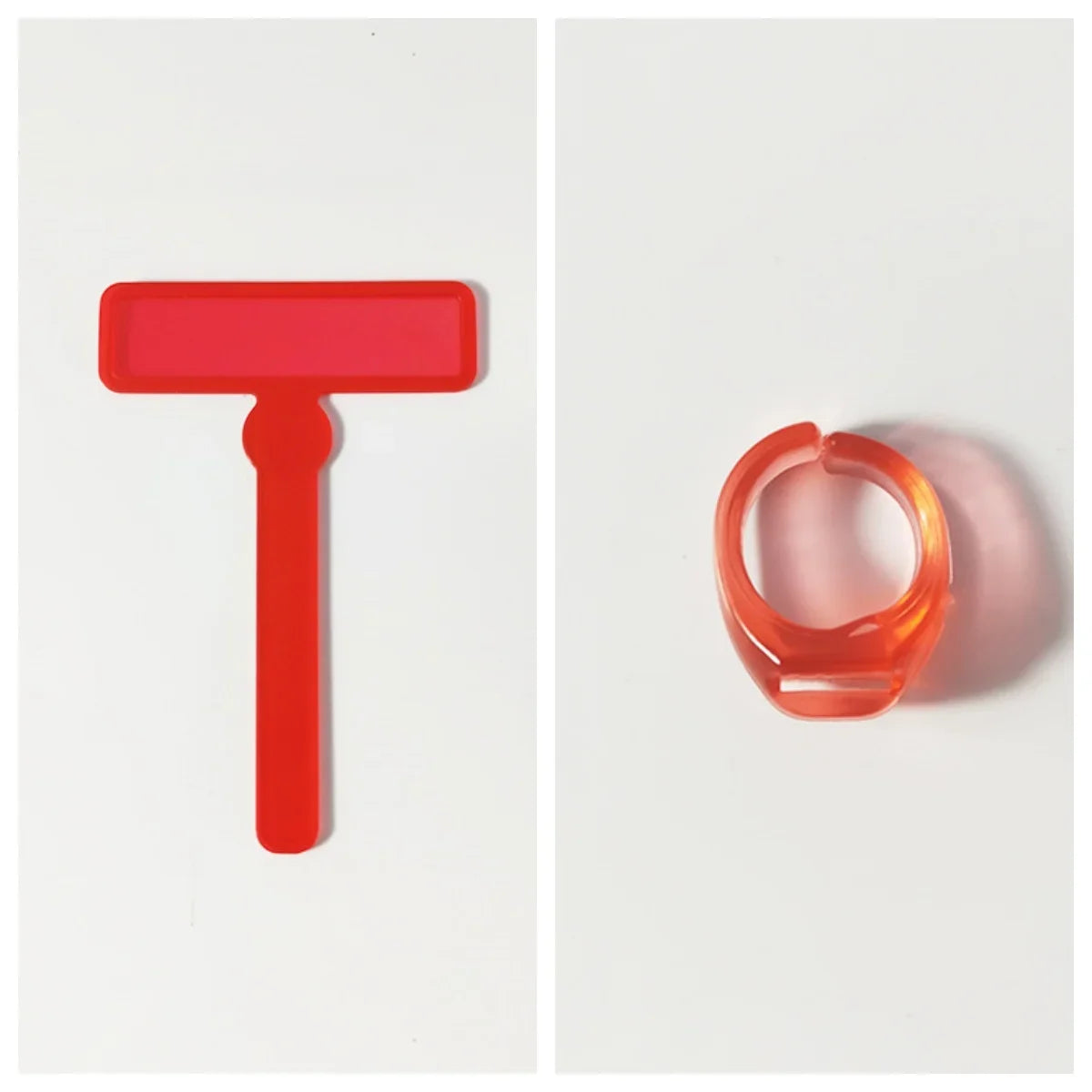 1Pc Fluorescent Bookmark Transparent Guide Reading Ring for Dyslexic Kids w/ ADHD Book Word Finger Focusing Read Tools