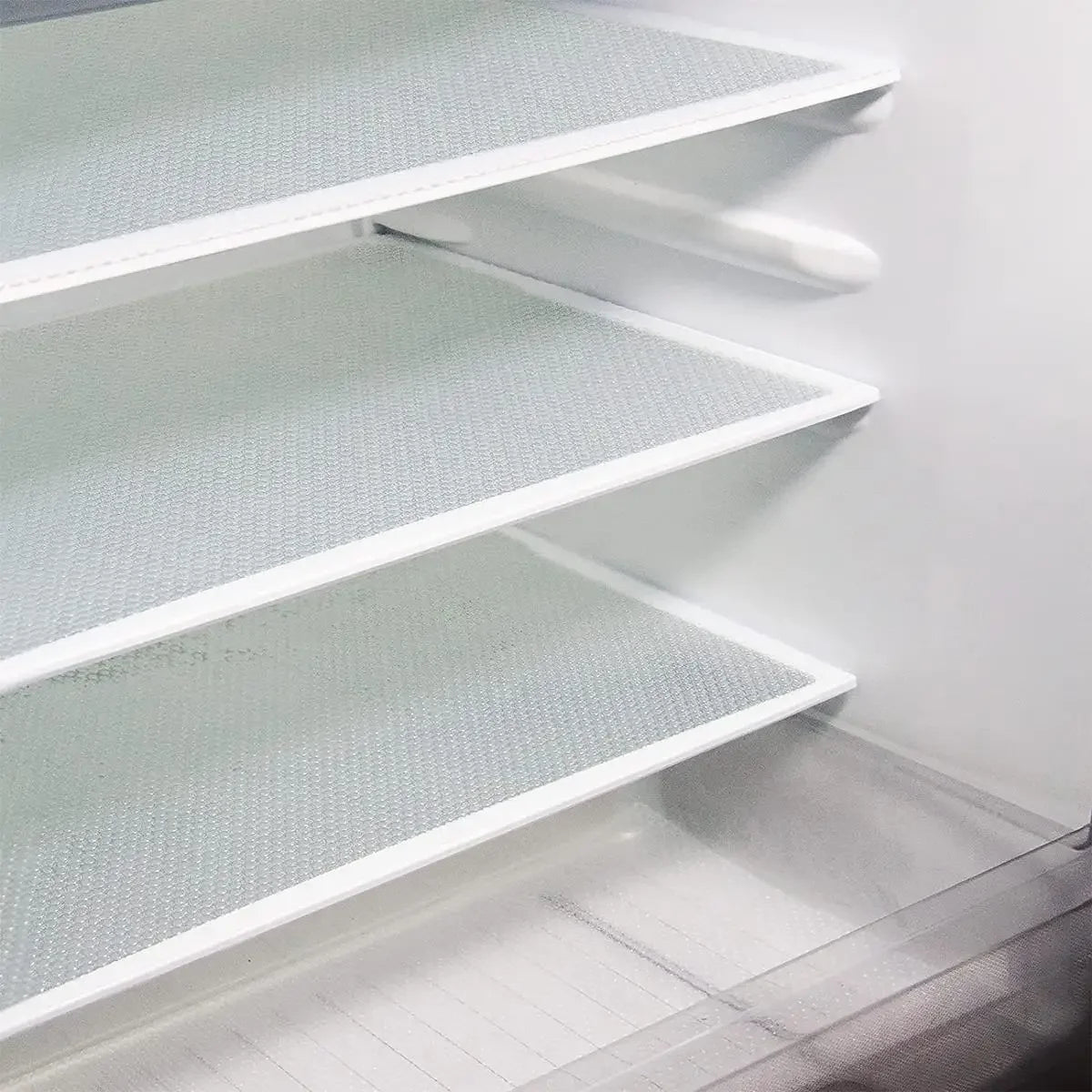4 PCS Set Kitchen Rectangle Modern EVA Vinyl Rectangle Waterproof Refrigerator Liner Mats/ Size 29 x 45cm/ Colors-White/Blue/Green/Dots/Multicolor