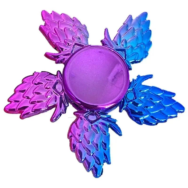 Plastic Multicolor Fingertip Spinning Stress-Anxiety Relief Fidget Toys/Ages: 6-18 Years Old Adults/Purple/Blue/Multicolor