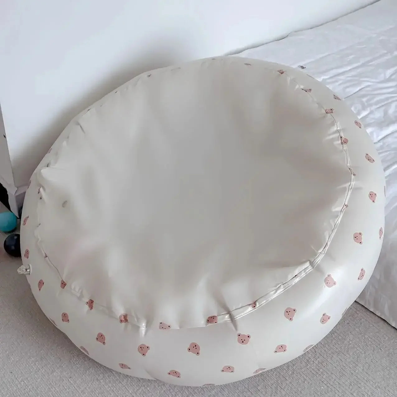 Babies Small Soft Cute Cartoon Rabbit-Bear-Lemon-Olive Design Anti-Corrosion PVC Plastic Foldable Strong Durable Inflatable Ball Pool/Colors-White/Beige/Brown/Multicolor/Animal