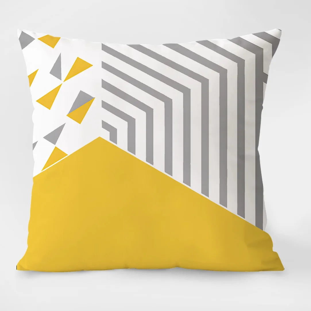 100% Polyester Simple Geometric Print Pillowcases