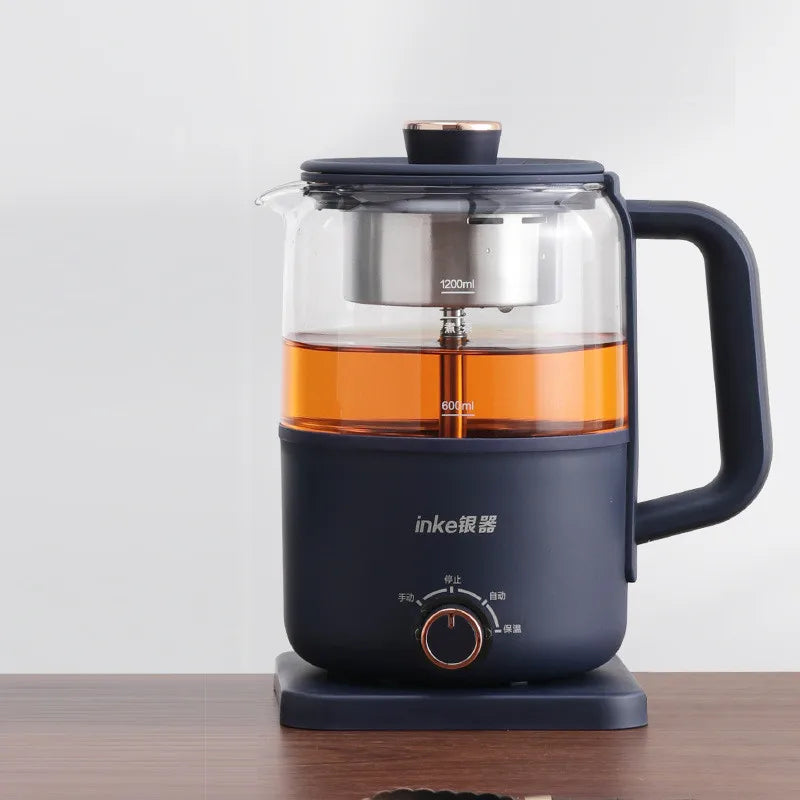 Electric Glass Stainless Steel Spray AC-Powered Tea Kettles/Colors-Blue/Black/Clear