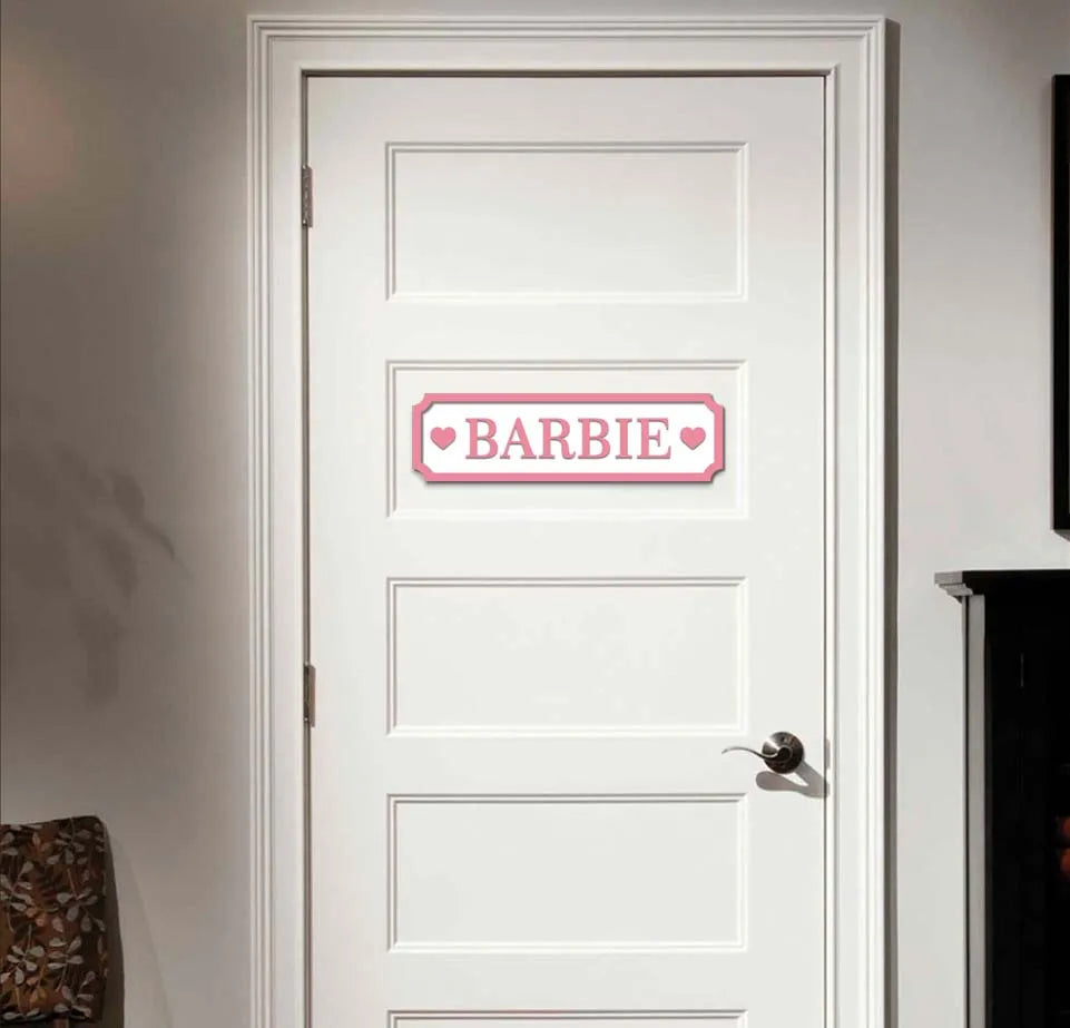 Wood Rectangle Customized Engraved Babies Name Personalized Door Signs/Colors-Black/Pink/Blue/Purple/White/Yellow/Green