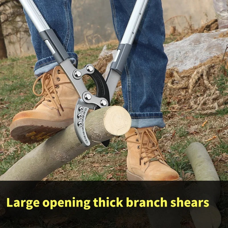 AIRAJ Bypass Pruning Shears with Gear-Operated Cutting System Cuts Branches Thicker than 30 MM SK-5 Steel intensification Blade