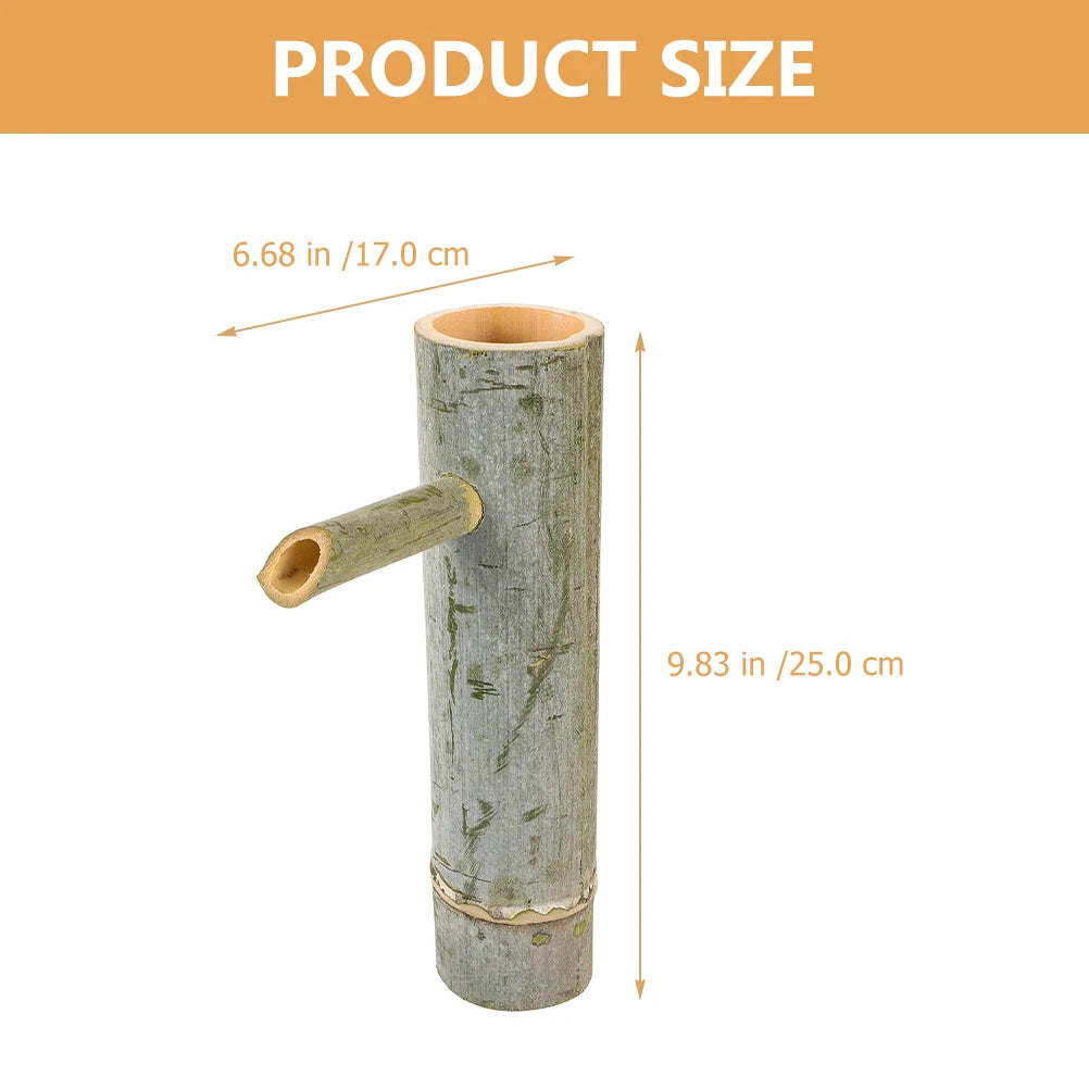 Bamboo Water Fountain Bamboo Water Recycling Decorative Fountain for Fish Tank Plants Patio Accessories Modern