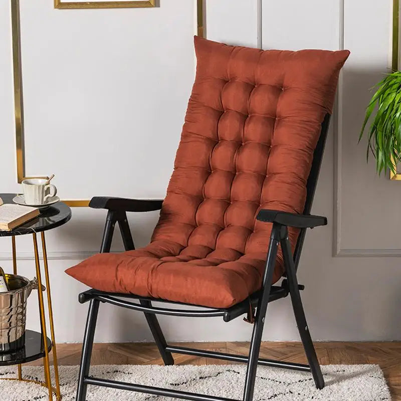 Anti-Slip Pearl Cotton Rocking Chair Recliner w/Cushion /Colors-Gray/Khaki Brown/Multicolor/