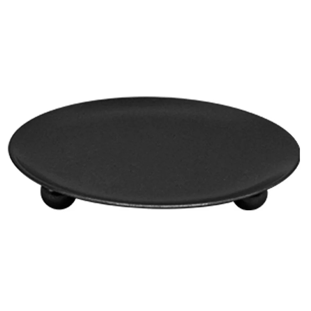Modern Flat Iron Metal Plate Rust-Free Column Round Ball Feet Base Candleholders/Colors-Gold/Black