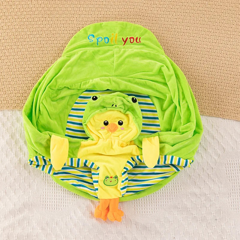 Babies-Toddlers Soft Plush Velvet Fabric Upholstered Padded Electric Embroidery Cute Cartoon Animal Images Anti-Slip Bottom Supported Learning Seat Chairs/Colors-White/Blue/Pink/Yellow/Striped/Multicolor/Checkered/Animals