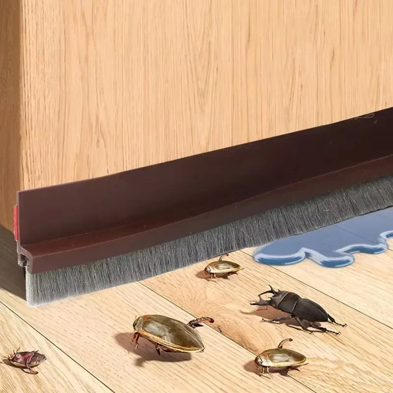 TPE Thermoplastic Elastomer Sound-Wind-Dust-Bug Proof Under Door Sweeps/Non-Self Adhesive/Colors-Brown/Gray/Black