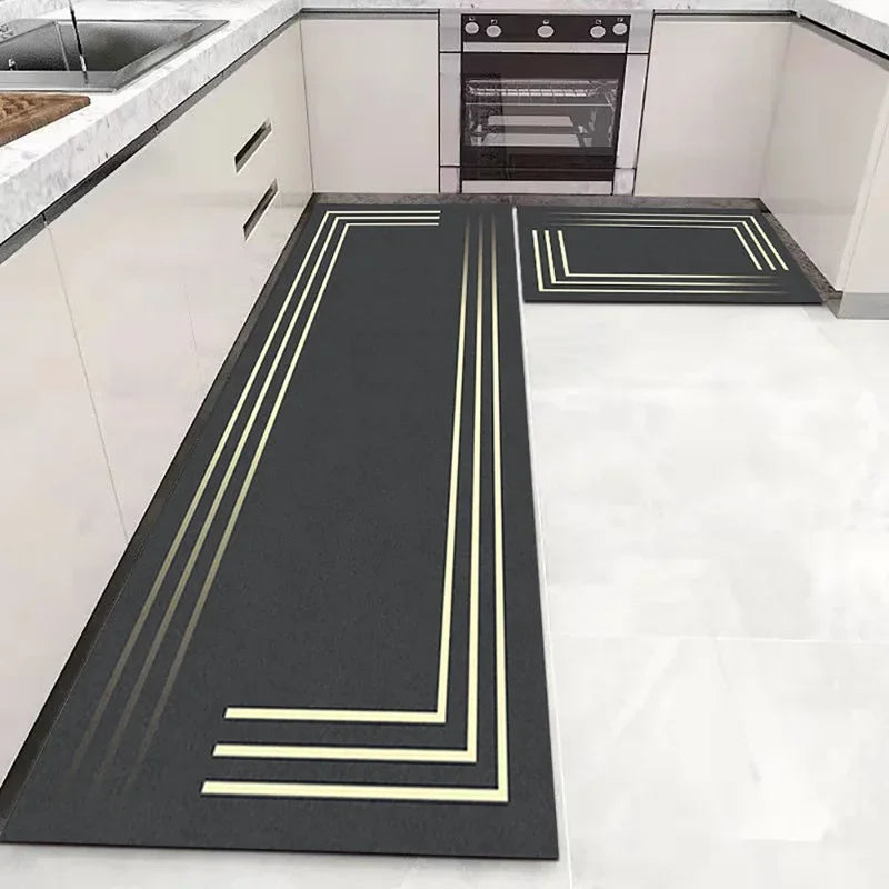 Kitchen Long-Small Rectangle Indoor Modern Hand-Machine Washable Anti-Slip Waterproof Polyester Rugs/Colors-Blue/Gray/ Multicolor/ Black/Green/White/Geometric/Dots