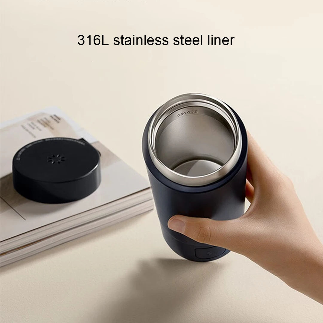 XIAOMI Mijia Stainless Steel Insulated 2 Cup Thermos Portable Fast Electric Kettles/AC-Powered/Colors-White/Black
