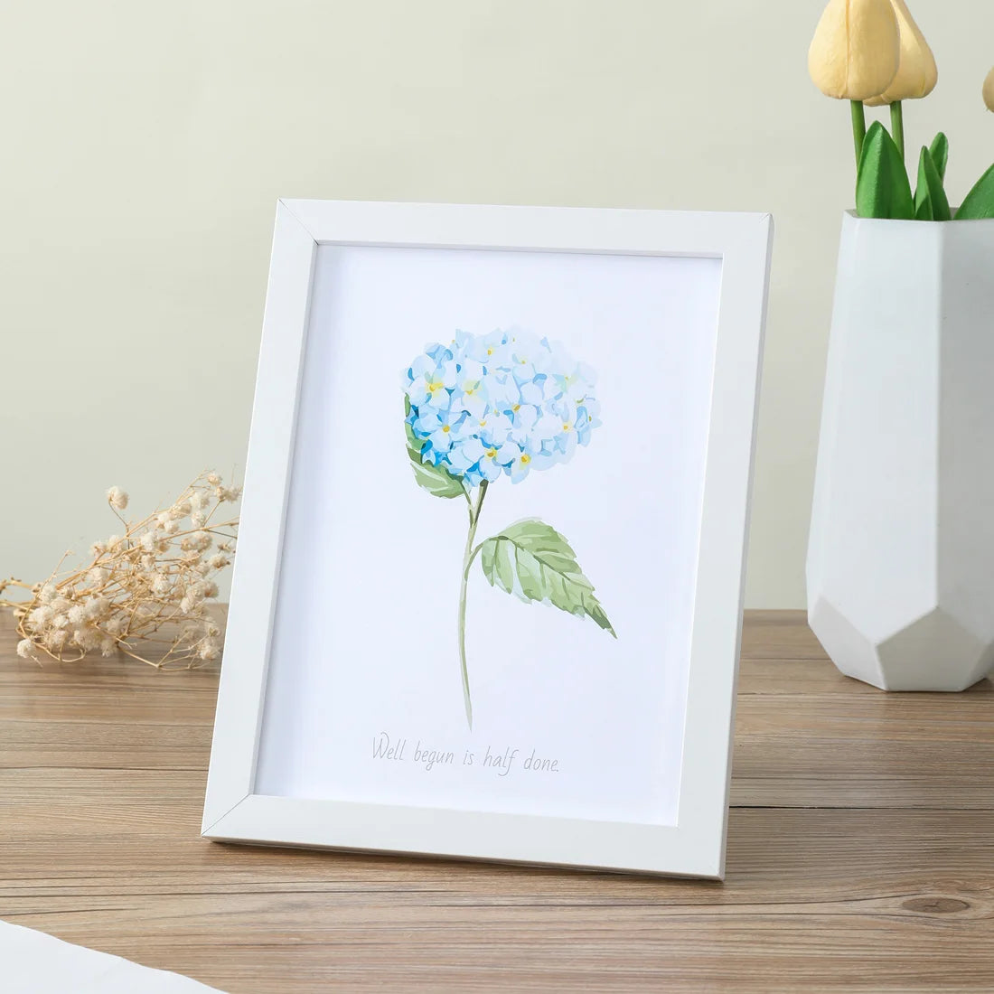 Modern Rectangle Brown Wood Standing-Hanging Photo Frames/ Many Various Sizes: 5 x7 inch/5 x 9 inch/11 x 15 inch