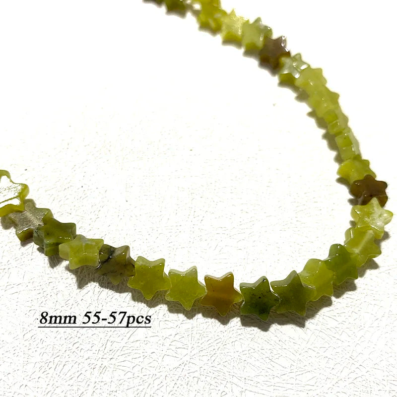 Wholesale 100% Natural Green Jade Cylinder Square Irregular Faceted Round Stone Beads for Jewelry Making Diy Bracelet Charms