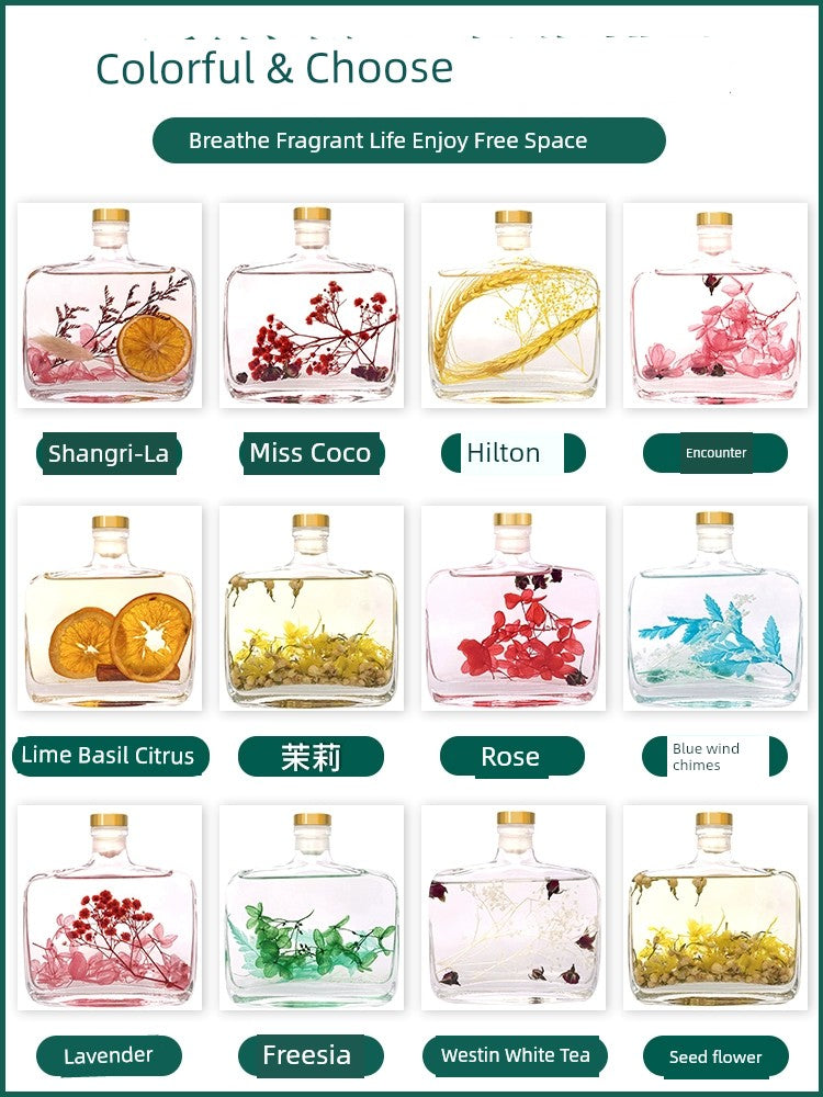 Indoor Home Formaldehyde-Free Flameless Flowers In Water Plant Extracts Aromatherapy Essential Oils Long-Lasting Fragrance Purify Air Fresheners/Colors-Multicolor/Green/Floral