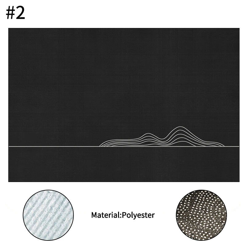 Anti-slip 100% Polyester Floral Kitchen Drainer Pads/Sizes: S/M/L/XL