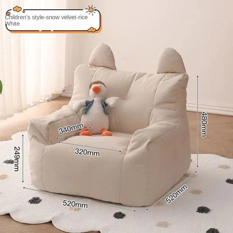 OMGD Baby-Toddler Bean Bag Play Sofa /Colors-Beige/Yellow/White/Gray