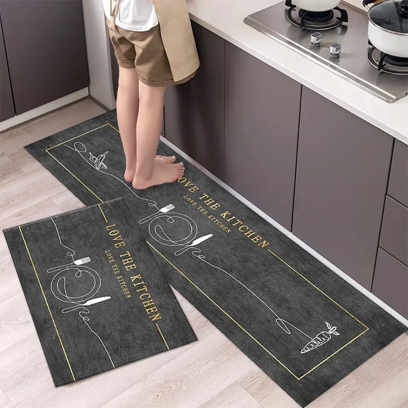 Kitchen Long-Small Rectangle Indoor Modern Hand-Machine Washable Anti-Slip Waterproof Polyester Rugs/Colors-Blue/Gray/ Multicolor/ Black/Green/White/Geometric/Dots
