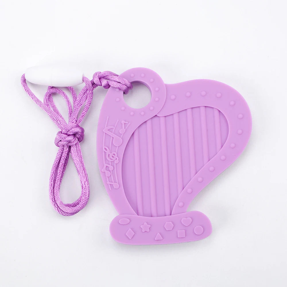 Animal Shaped Baby Silicone Teether Necklaces/Ages: Newborn-3 Years Old/Colors-Multicolor/Brown/Blue/Green/Purple/Pink
