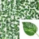 25 Strings Outdoor Plastic-Silk Cloth Artificial Non-Flowering Green Ivy Leaf Garland Hanging Vines