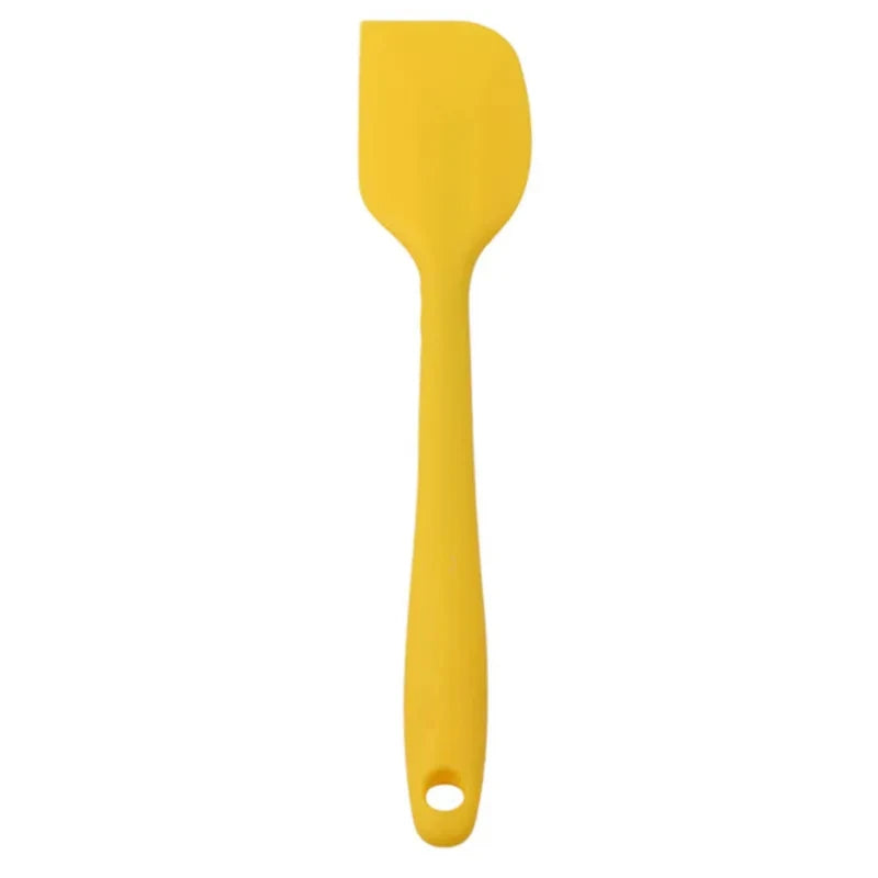 Kitchen Small Heat Resistant Integrated Soft Silicone Spatulas/With Hook Hole/Colors-Red/Blue/Green/Orange/Pink