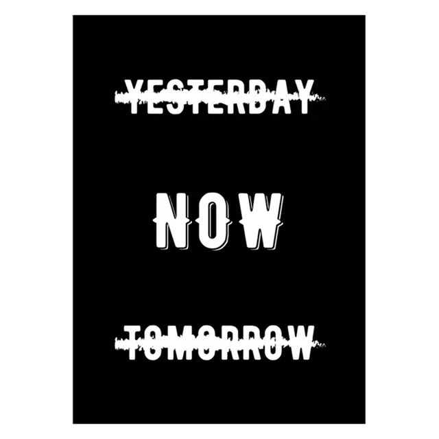 Unframed Modern Rectangle Canvas Black-White Letters Inspirational Quote Prints/Many Sizes