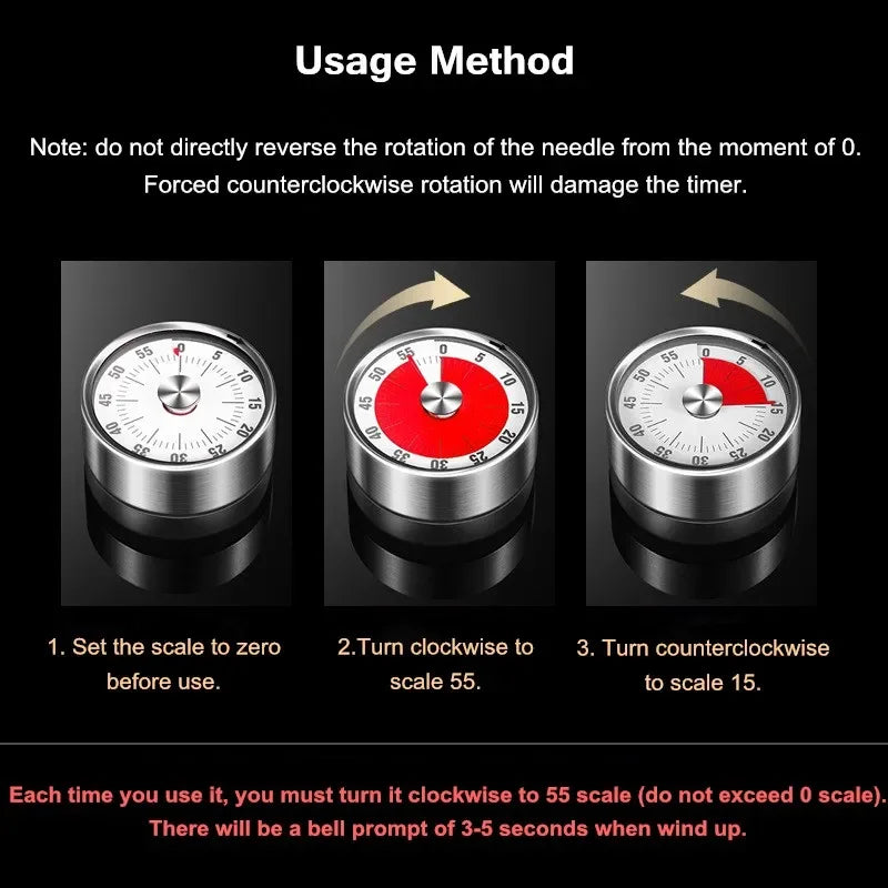 Metal Kitchen Digital Timer/Colors-Red/White/Black/Silver