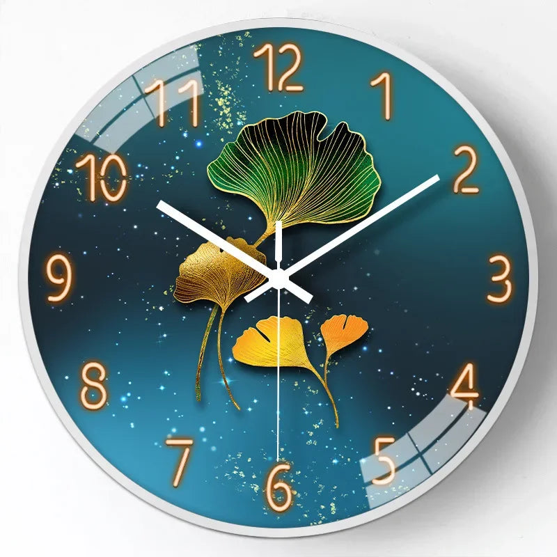 Nordic Round Wall Clock / Colors-Black/Blue/White/4 Styles