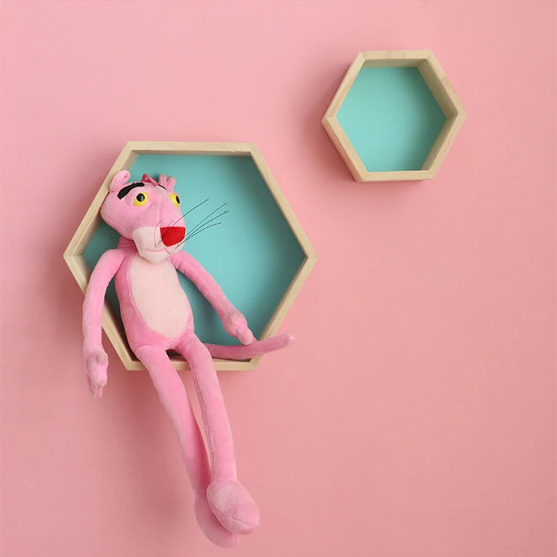 2 PCS Set Kids Wood Wall Mounted Hexagon Shaped Floating Shelves/Colors-Beige/Yellow/Pink/Green
