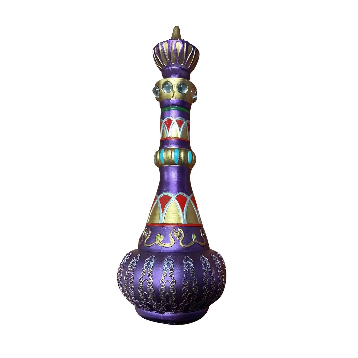 I Dream Of Jeannie Bottle Figurines /Colors-Mirrored Purple/Green/Royal Blue/ Bottle Figurines is 10.5 inches Tall