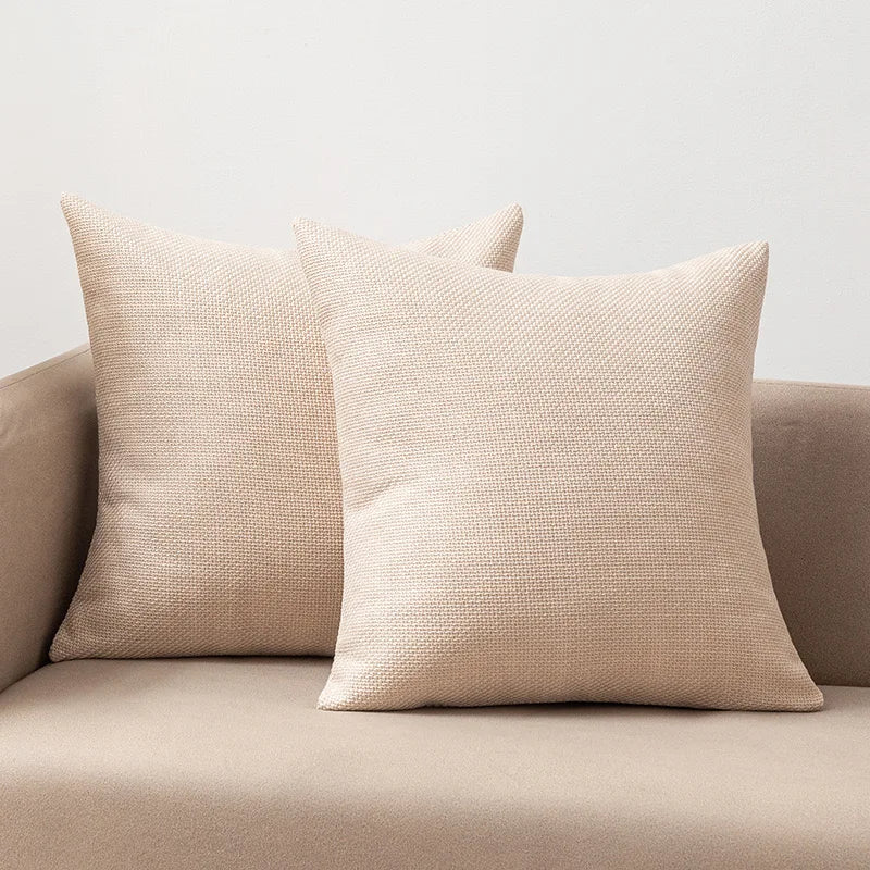 No-EN-Name-Null Modern Soft Velvet-Linen Multicolor Fabric Blend Square Machine Washable Decorative Pillowcases/Colors-Gray/Beige/Yellow/Orange/Red/Brown/Blue/Green/Multicolor